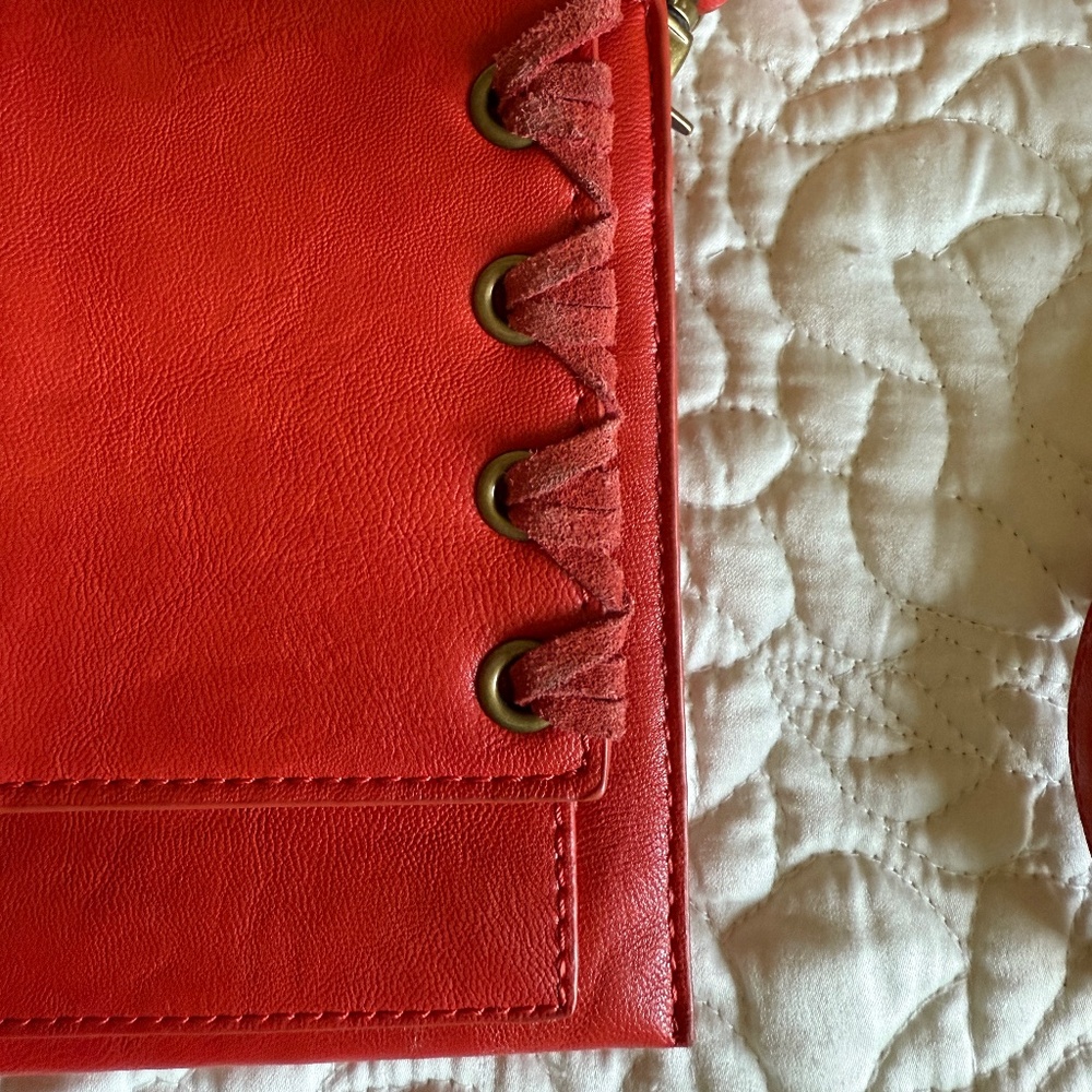 Crossbody Purse Reddish Orange Internation Concepts